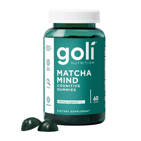 Goli Nutrition Matcha Mind Cognitive Gummies 60 Count