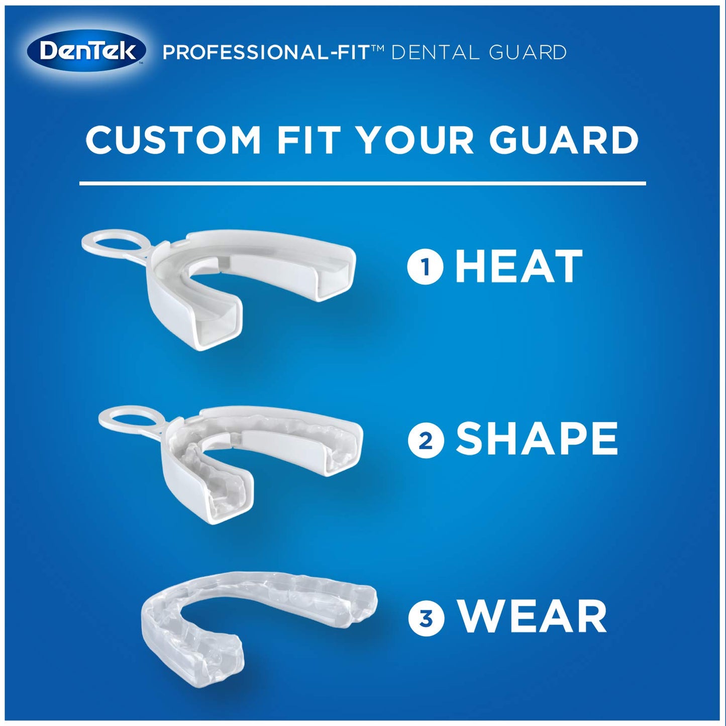 DenTek Professional-Fit Maximum Protection Superior Comfort Dental Guard For Teeth Grinding, 1 Count