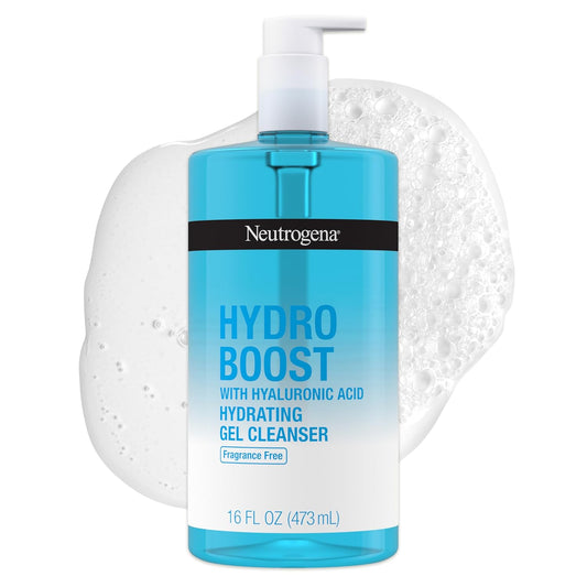 Neutrogena Hydro Boost Hydrating Gel Cleanser, Fragrance Free, 16 fl oz / 473 mL