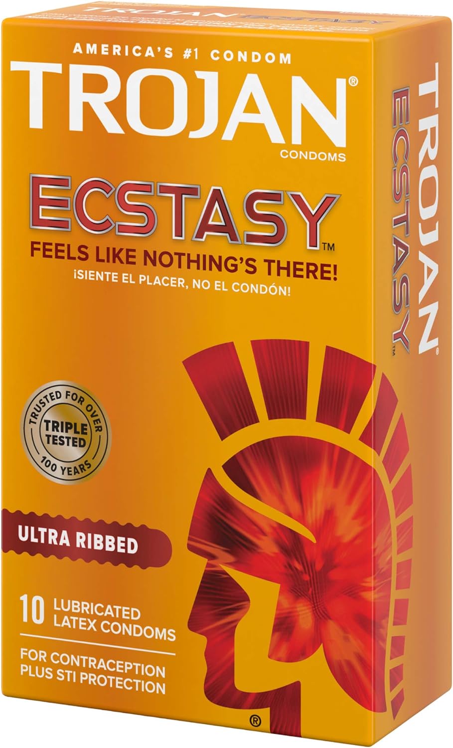 Extra Ribbed Trojam Trojan Ecstasy Ultra Ribbed Lubricated Latex Condom 10 Count – arenade.ph