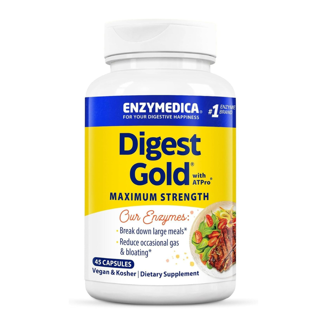 Enzymedica Digest Gold with ATPro Maximum Strength, 45 Capsules