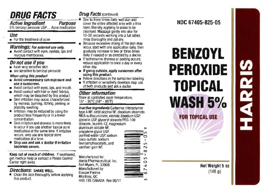 Harris Benzoyl Peroxide Topical Wash 5%, 8 oz. 237g