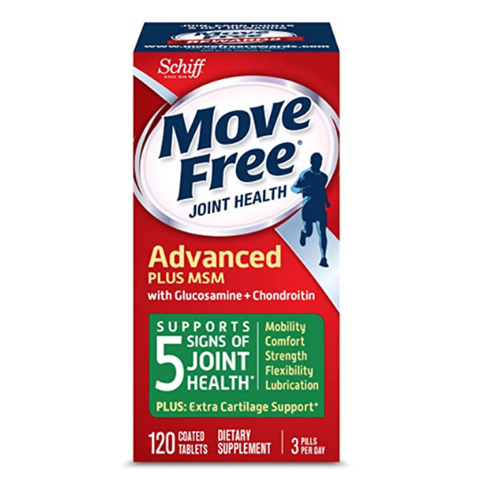 Schiff Move Free Joint Health Advance Plus MSM Glucosamine Chondroitin Cartilage Support 120 Tablets