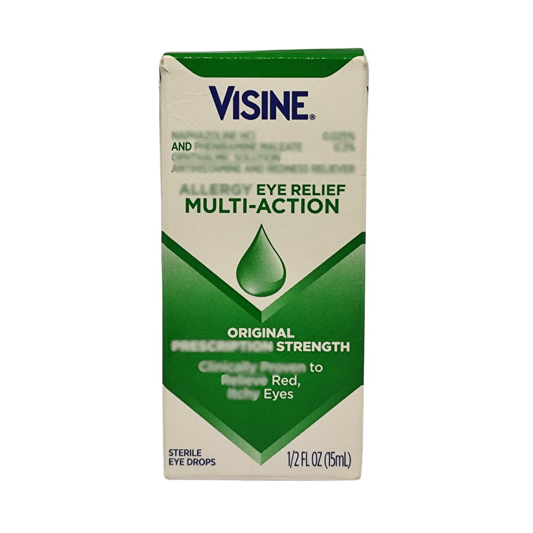 Visine Original Eye Relief Multi-Action Eye Drops, 1/2 fl. oz. / 15