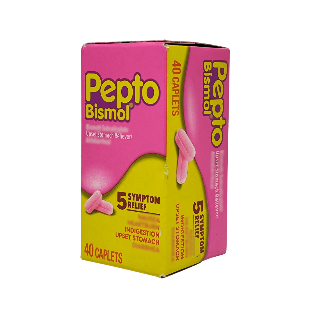 Pepto Bismol Upset Stomach Reliever, 40 Caplets