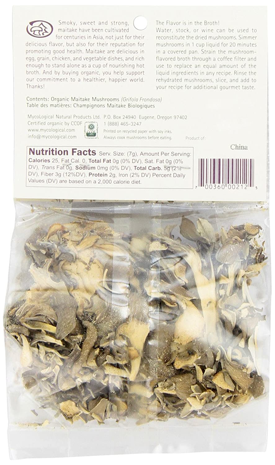 Mycological Organic Maitake Mushrooms 1 Oz