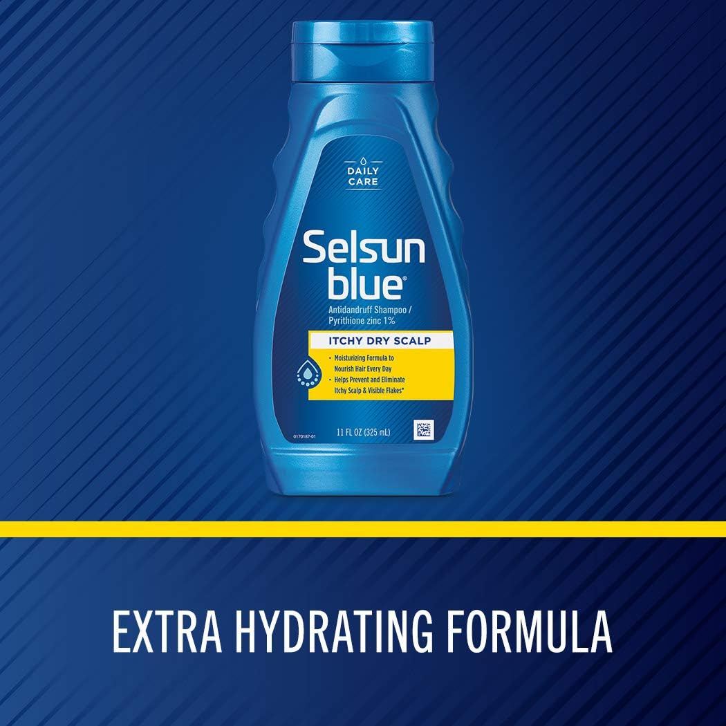 Selsun Blue Itchy Dry Scalp Anti-dandruff Shampoo, 11 fl.oz/325ML