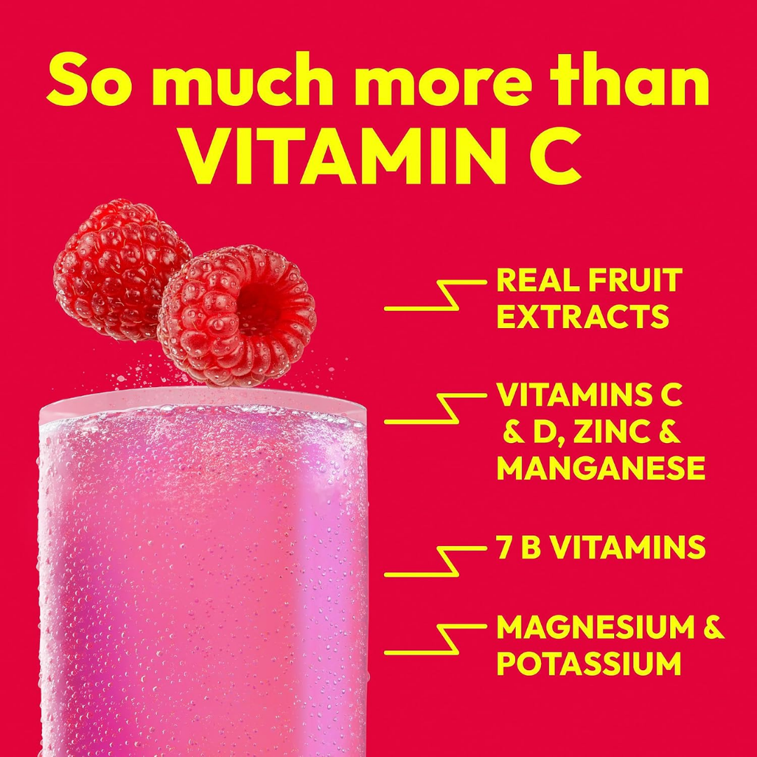 Emergen-C Vitamin C 1,000 mg Raspberry Powder, 0.32 oz / 9.1 g