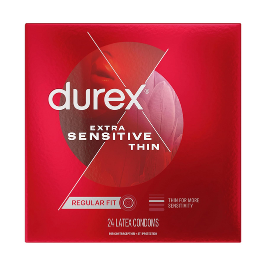 Durex Extra Sensitive Thin Regular Fit 24 Latex Condoms