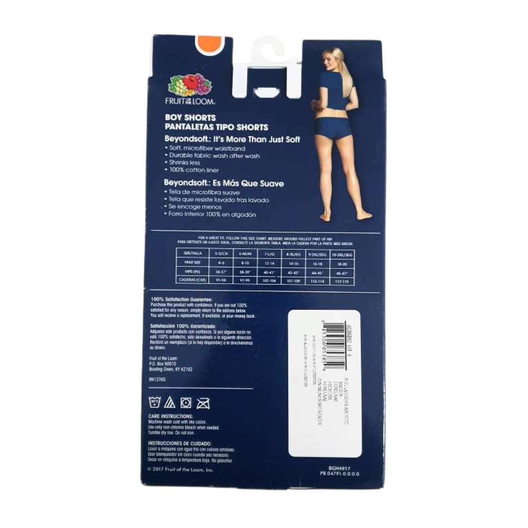 Fruit Of The Loom Beyondsoft Boy Shorts 6/M