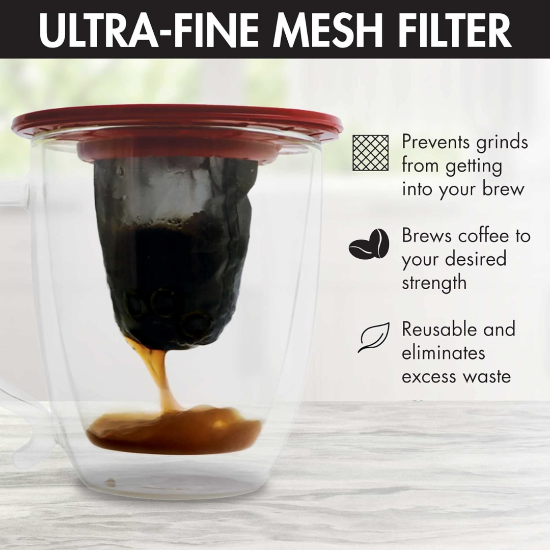 Primula Coffee Brew Buddy Reusable Fine Mesh Filter, Set of 2