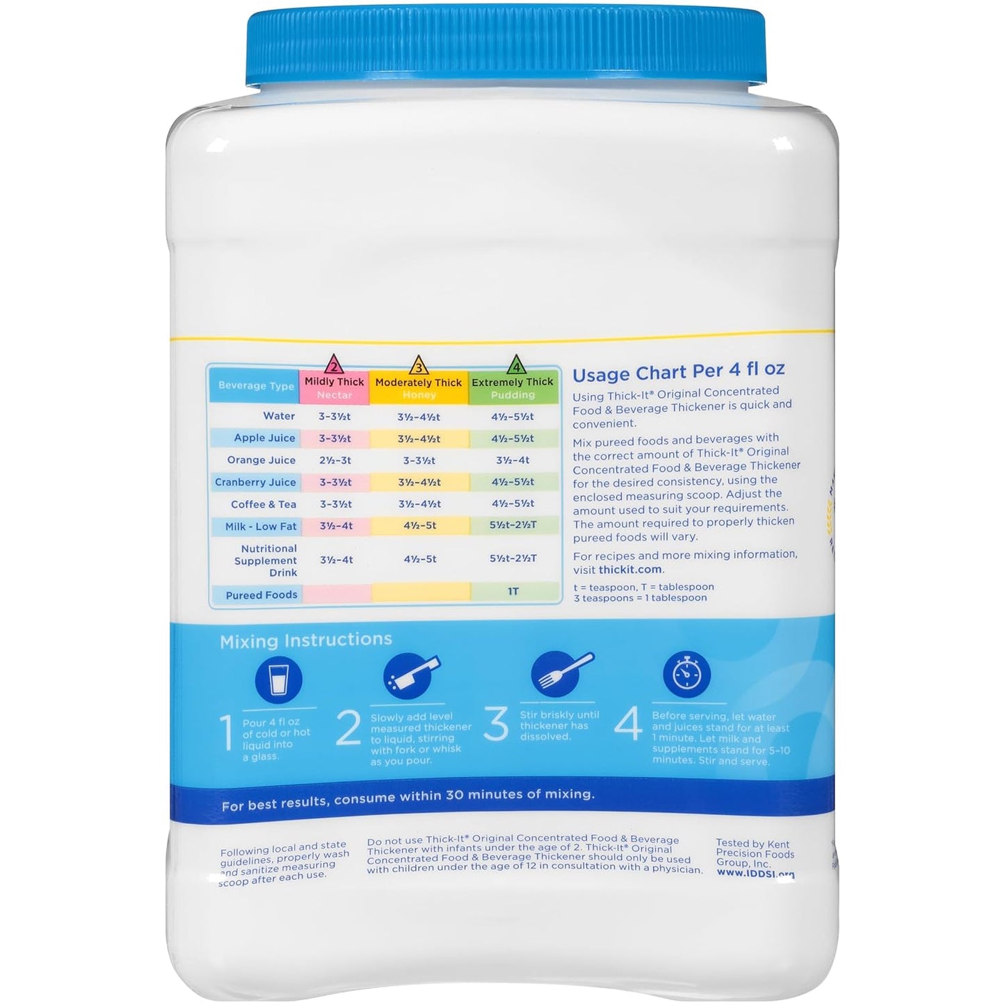 Thick It Original Concentrated Food & Beverage Thickener Flavorless 36 oz / 1.02 Kg