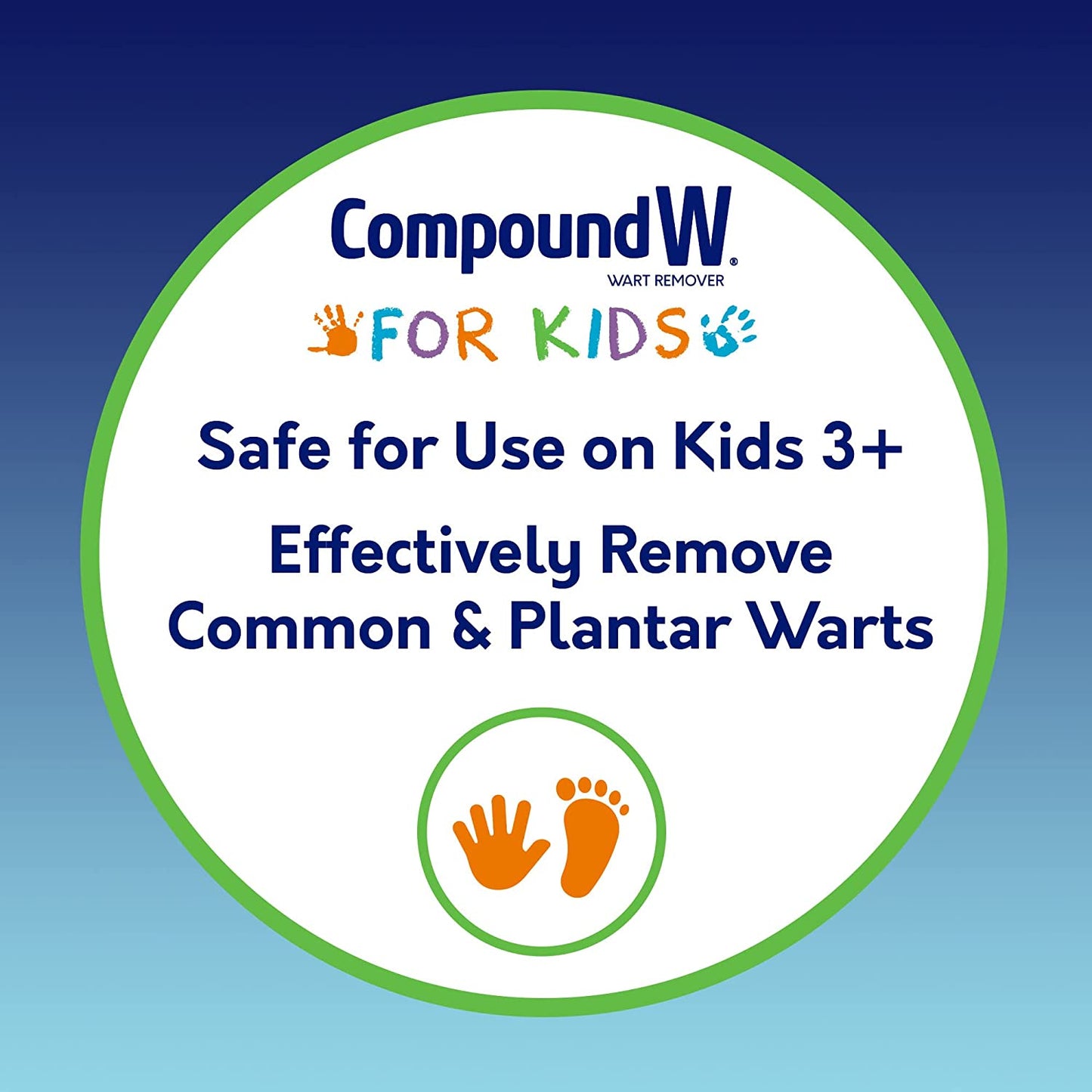 Compound W One Step Wart Remover for Kids, 10 Strips (NO BOX)