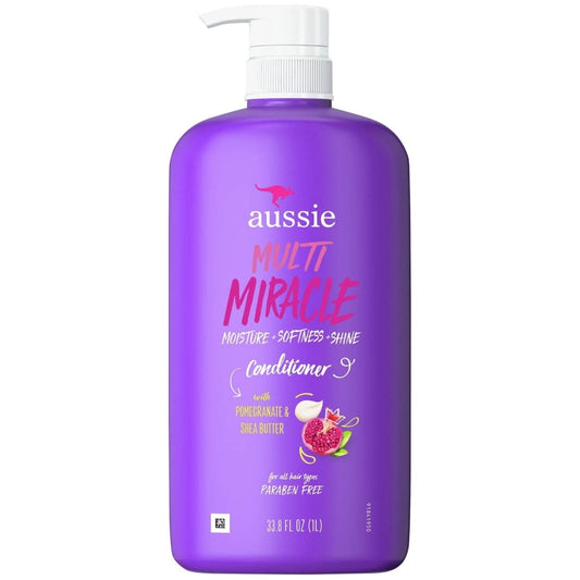 Aussie Multi Miracle Conditioner with Pomegranate & Shea Butter For All Hair Types 33.8 Fl oz / 1L