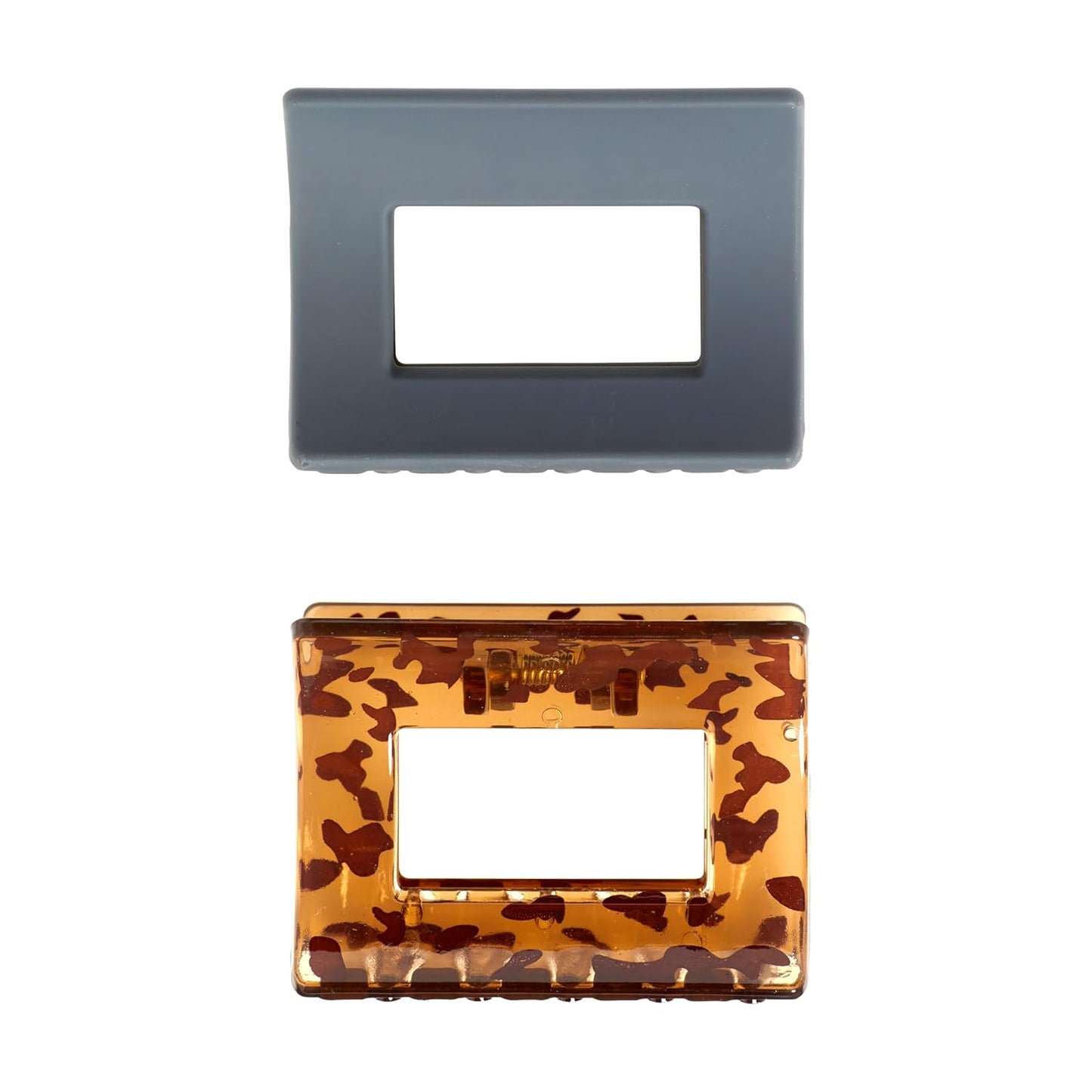 Goody Slide Proof Square Claw Clips, 2 Count