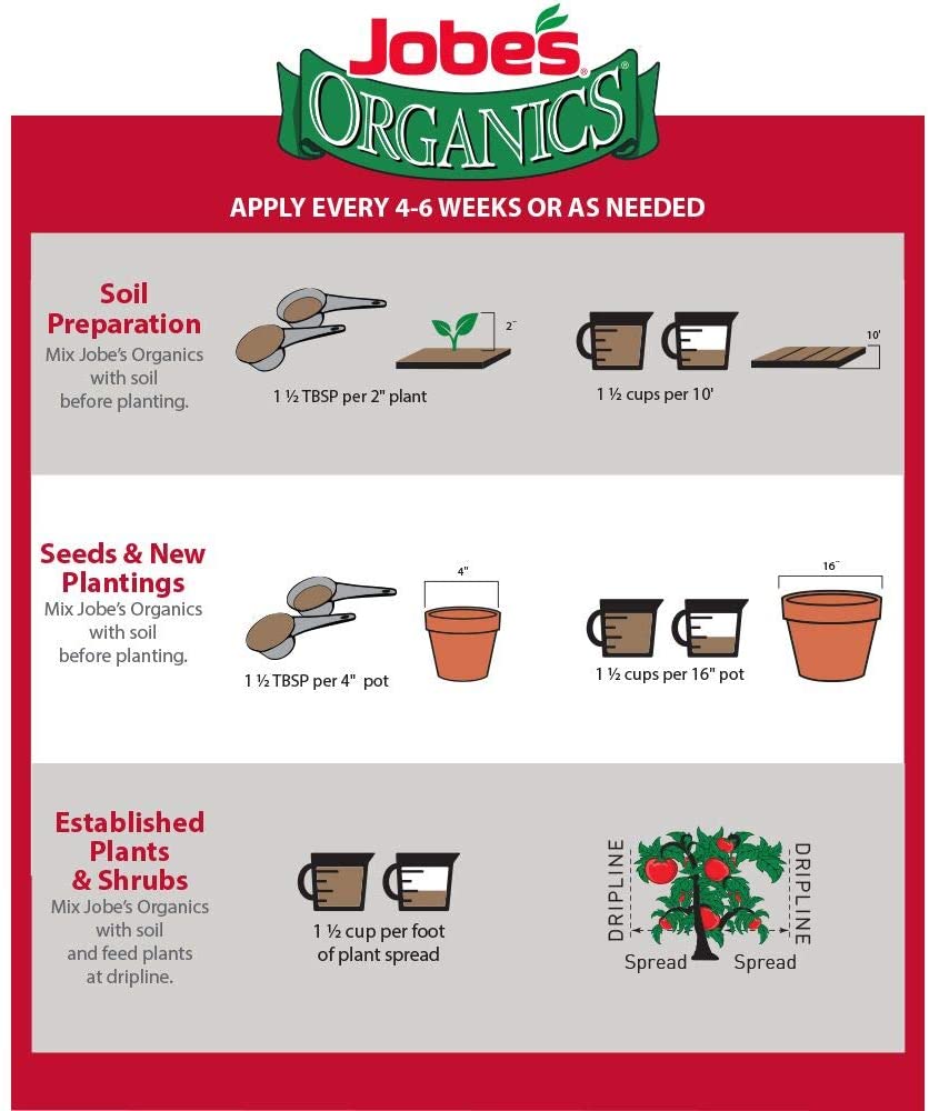 Jobe’s Organics Vegetable & Tomato Granular Plant Food, 4lbs, 2-5-3