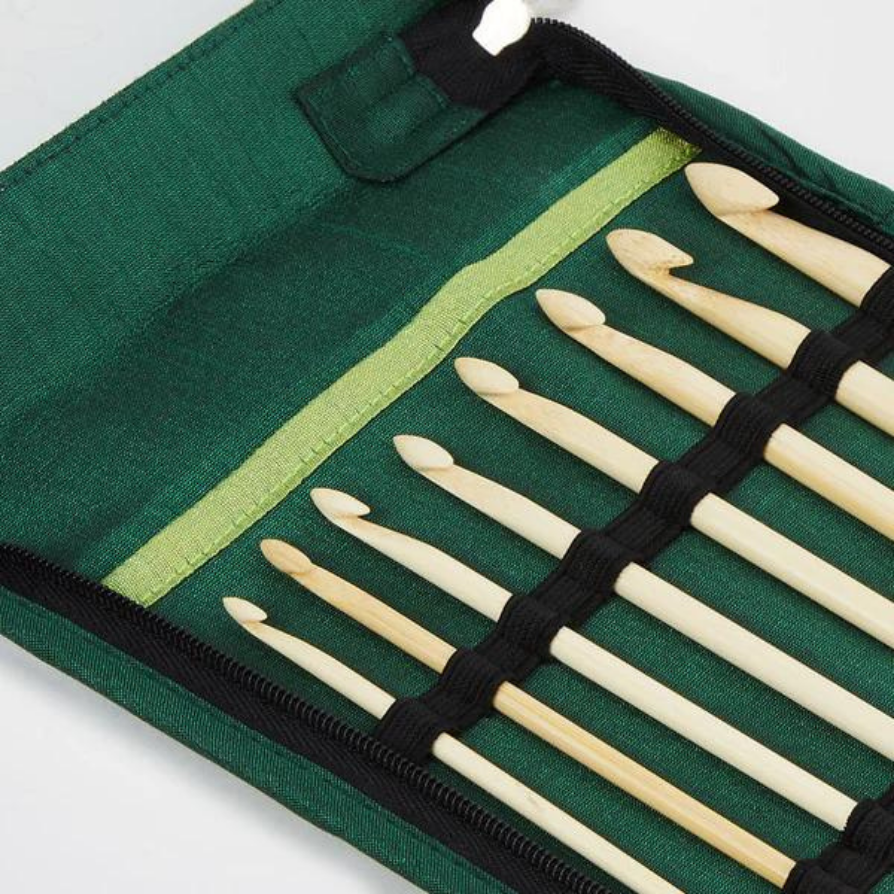 Knitpro Bamboo Interchangeable Afghan/Tunisian Crochet Hook 1 Set (22550)