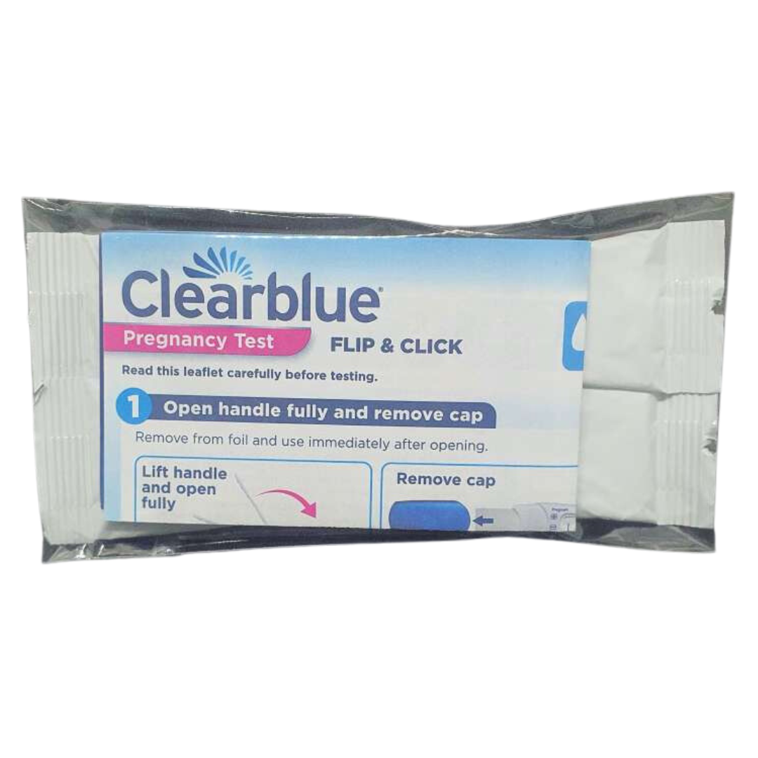 Clearblue Flip and Click Pregnancy Test Foldable, Disposable 2 Tests