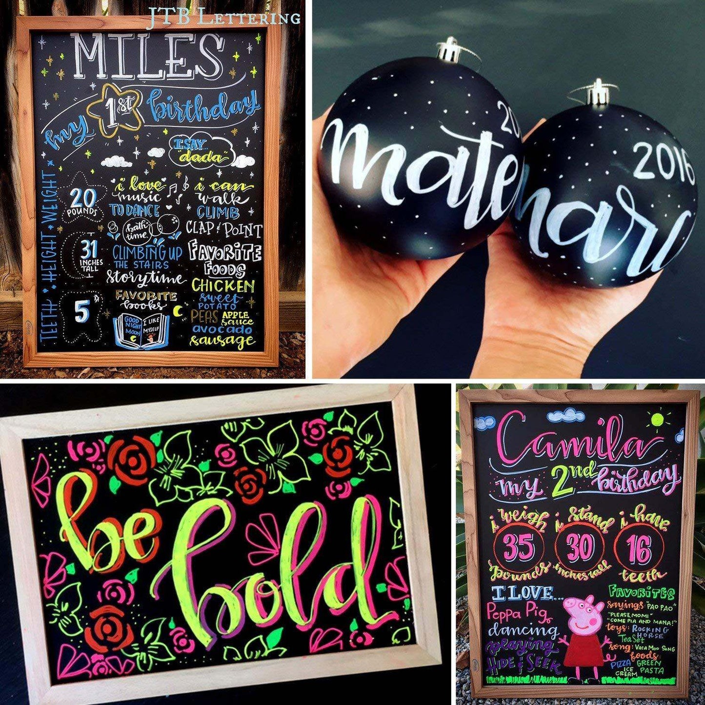 Cedar Markers Liquid Chalk Markers 12 count with Free 40 Chalkboard Labels