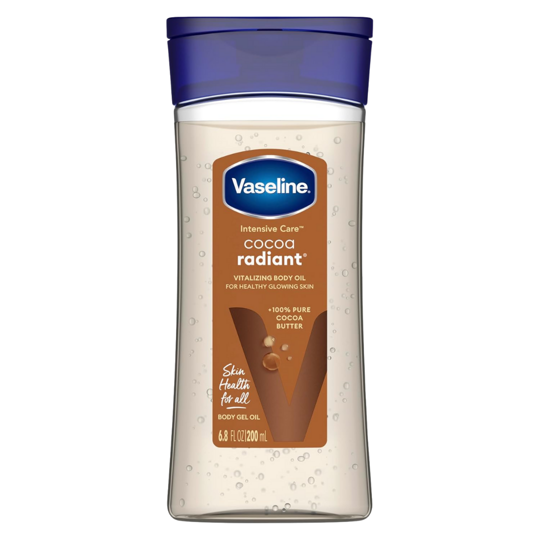 Vaseline Intensive Care Cocoa Radiant Body Gel Oil, 6.8 oz / 200 ml