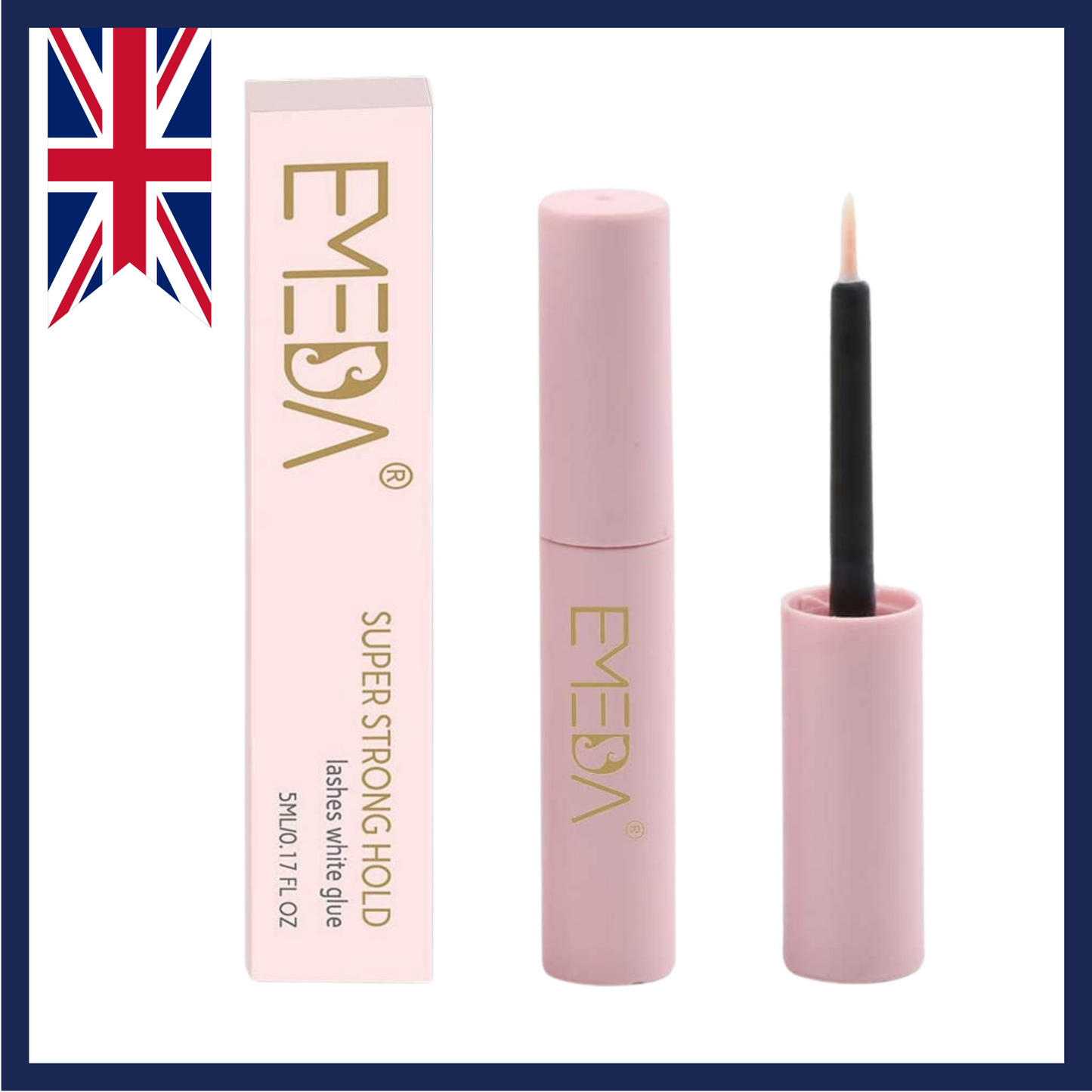 Emeda Super Strong Hold Lashes White Glue 0.17 Oz