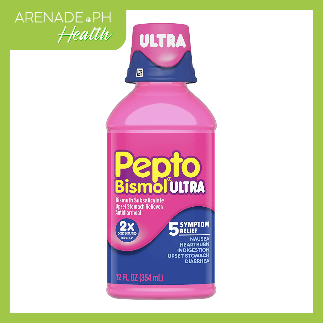 Pepto Bismol Ultra 5 Symptom Relief Liquid, Original, 12 fl.oz / 354ml
