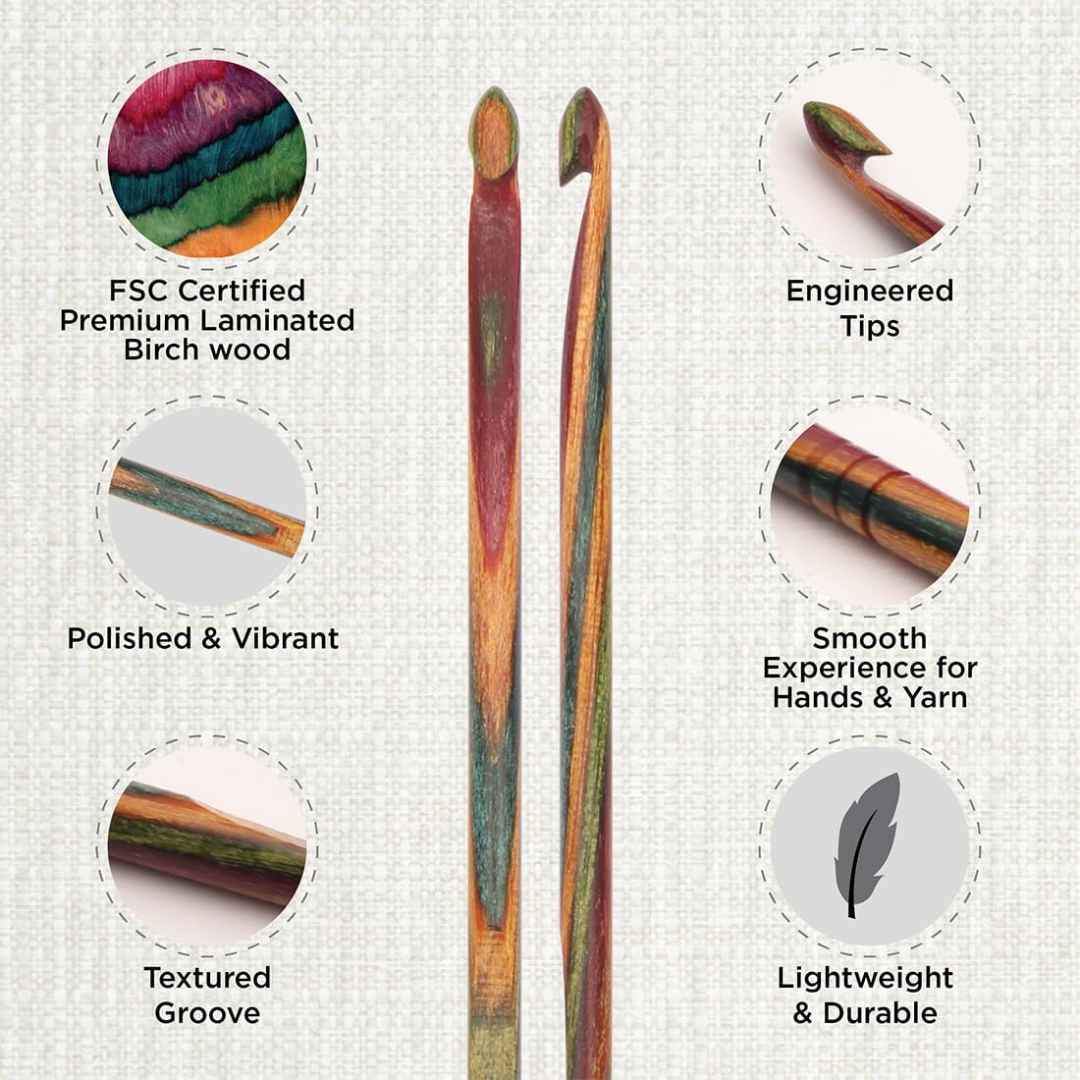 KnitPro Symfonie Single Ended Crochet Hook Set, 20668