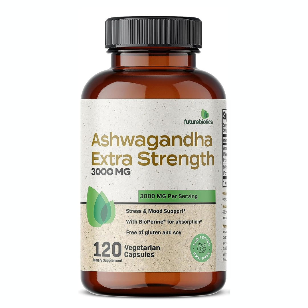 Futurebiotics Ashwagandha Extra Strength 3,000 mg, 120 Capsules