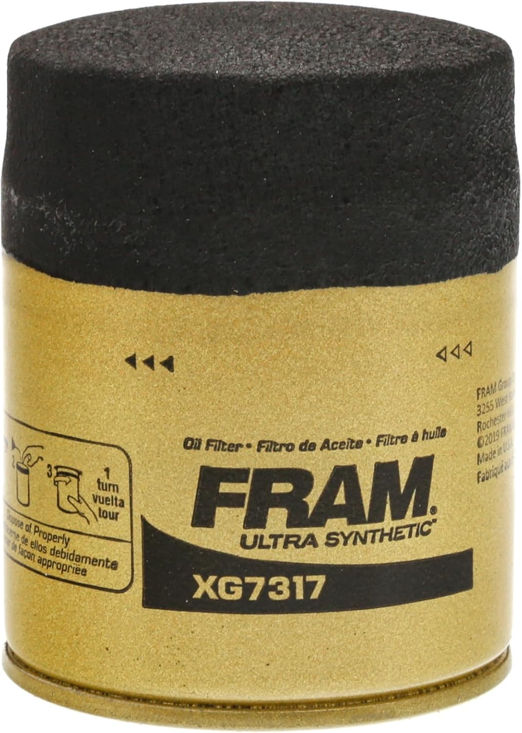 FRAM Ultra Synthetic Oil Filter XG7317, 1 Count