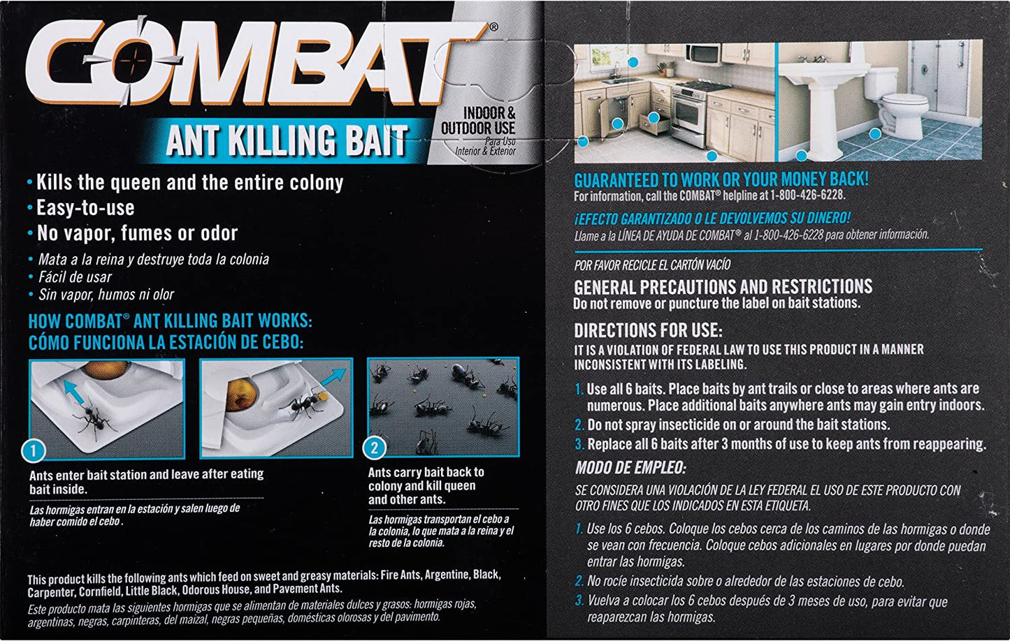 Combat Ant Killing Bait, 6 Count