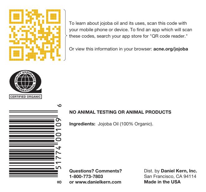 Acne.org Jojoba Oil (100% Organic) 8 fl.oz