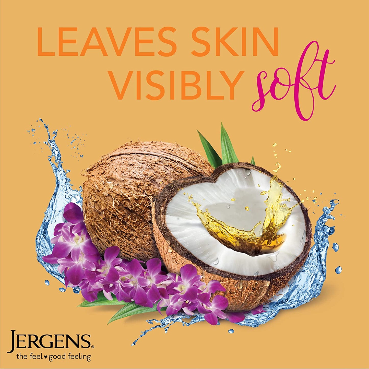 Jergens Hydrating Coconut Oil-Infused Moisturizing Body Wash, 22 fl.oz / 650ml