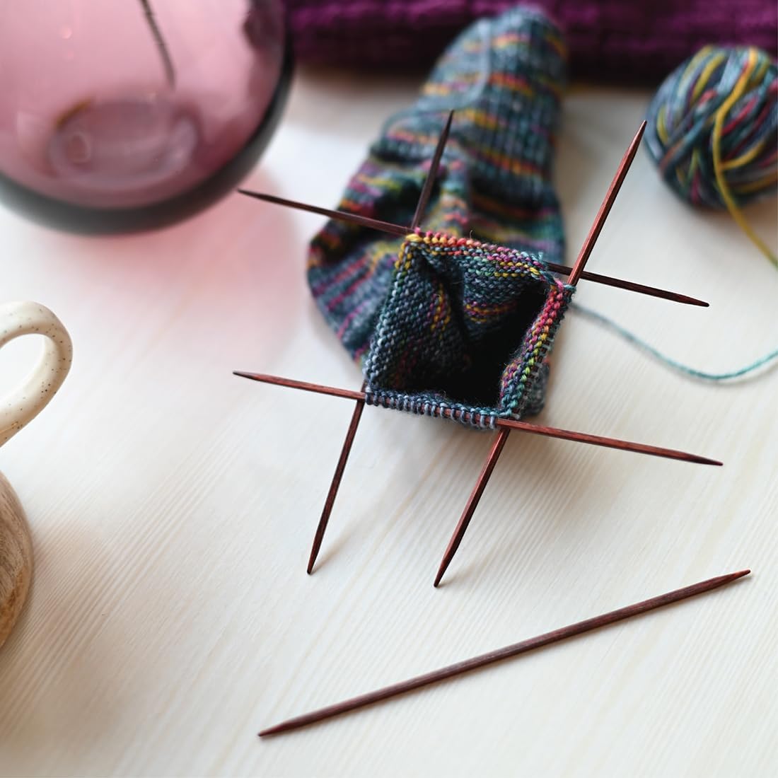 KnitPro Dreamz Starter Double Pointed Needle Set, 15 cm - (200641)