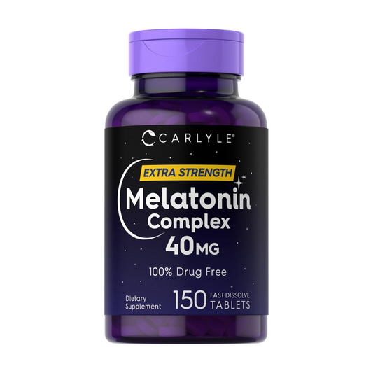Carlyle Extra Strenght Melatonin Complex 40mg, 150 Fast Dissolve Tablets
