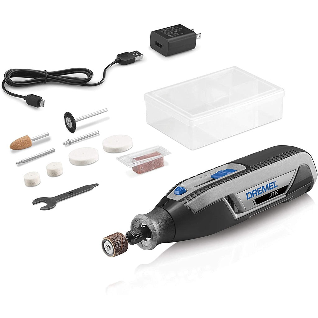Dremel Lite 7760 N/10A 4V Li-Ion Cordless Multi-Purpose Rotary Tool Kit, USB Charging