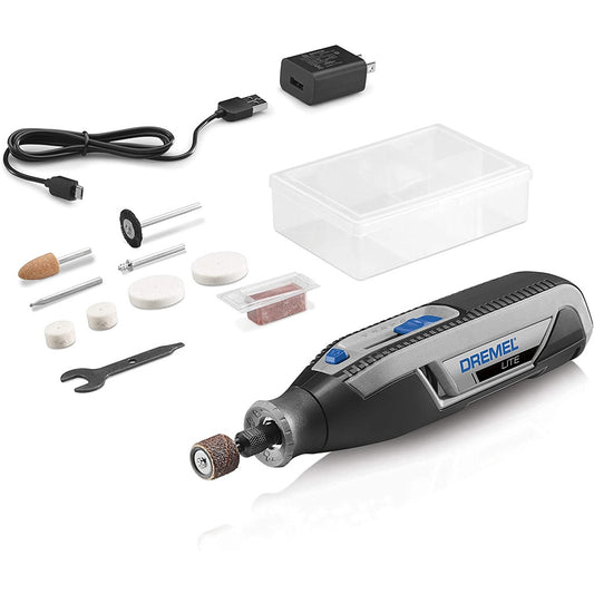 Dremel Lite 7760 N/10A 4V Li-Ion Cordless Multi-Purpose Rotary Tool Kit, USB Charging