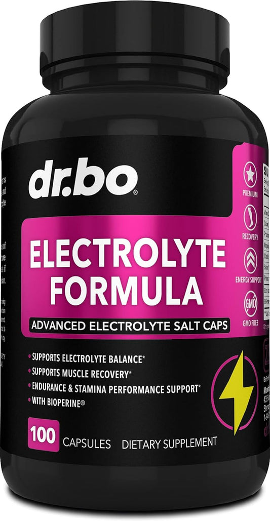 Dr. Bo Electrolyte Formula Advanced Electrolyte Salt Caps (100 Capsules)