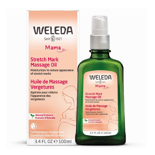 Weleda Mama Stretch Mark Massage Oil with Almond Extract - 100ml / 3.4 fl oz