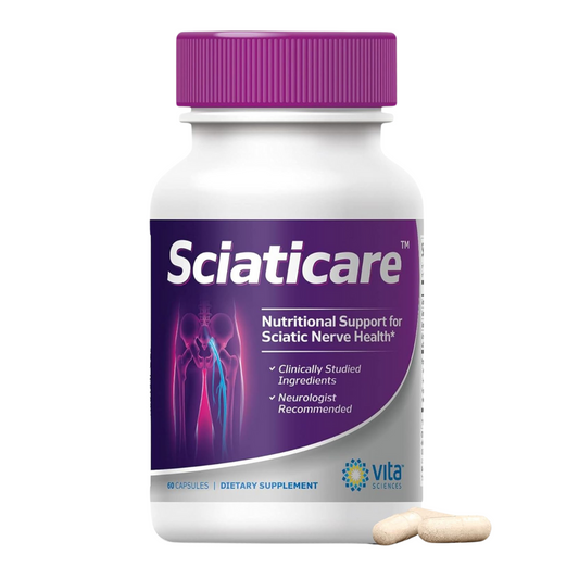 Vita Science Sciaticare Nutritional Support For Sciatic Nerver Health 60 Capsules