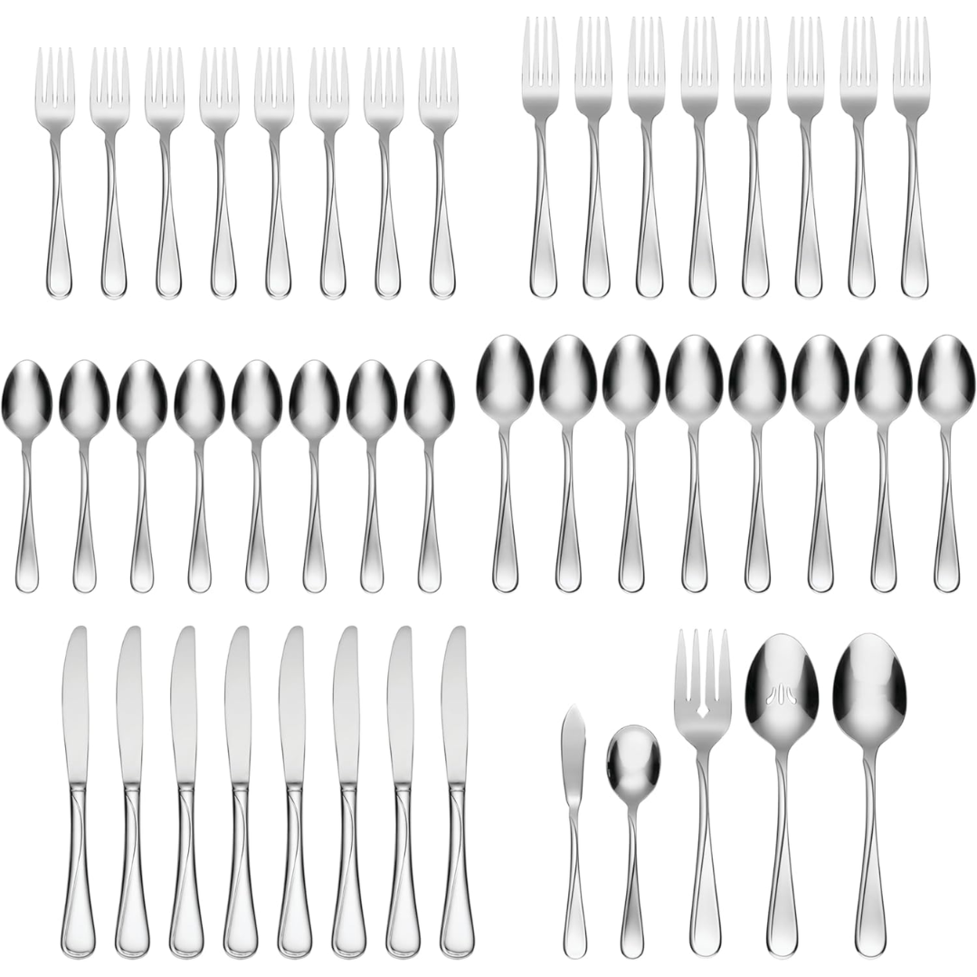 Oneida Silverware Flight Flatware Set, 45 Piece