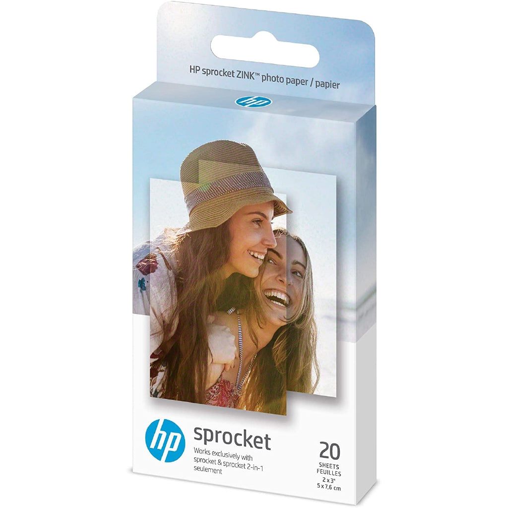 HP HPIZ2X320 Wireless ZINK 2x3 Sticky-Backed Photo Paper, 20 sheets (Packaging may Vary)