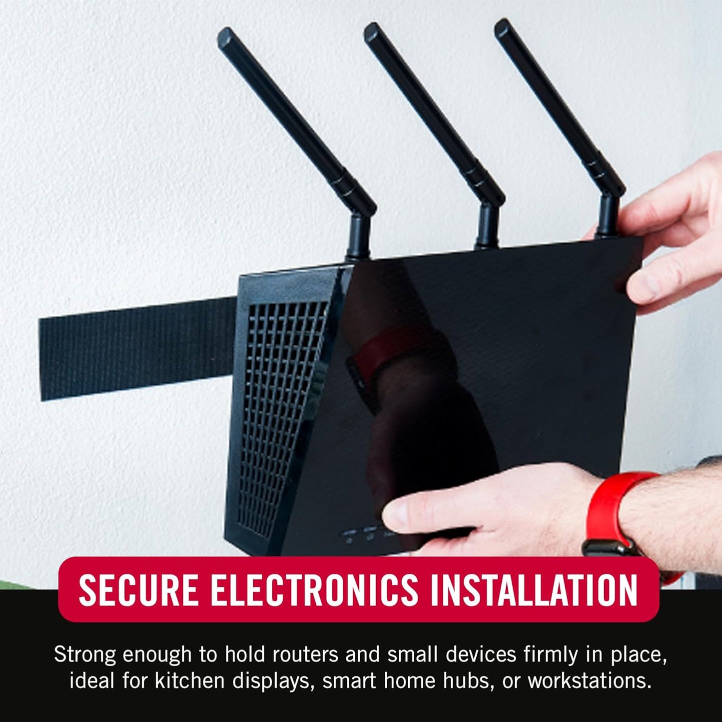 Velcro Industrial Strength Tape 15 ft x 2 in, Black, 1 Roll