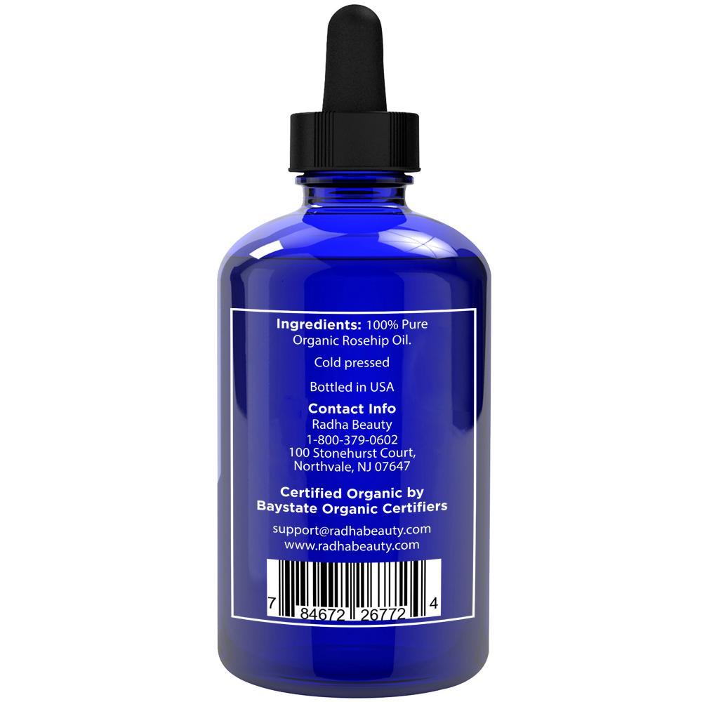 Skin Care Radha Rosehip Oil 4 oz (100% Pure &Natural)
