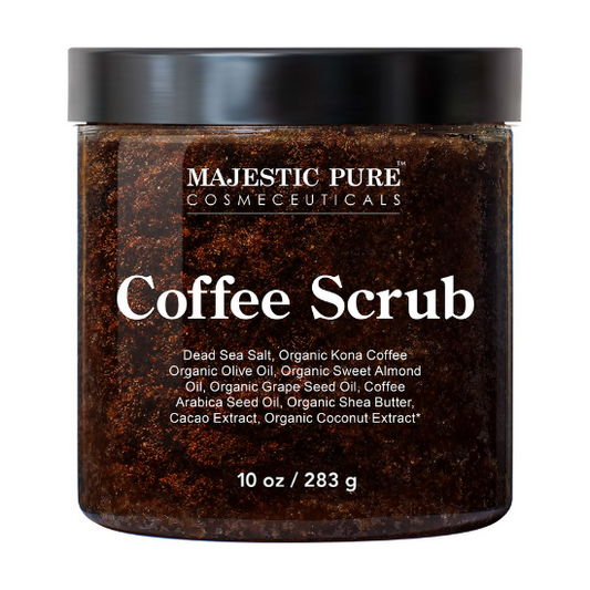 Majestic Pure Coffee Scrub All Natural Body Scrub, 10 oz. / 283g