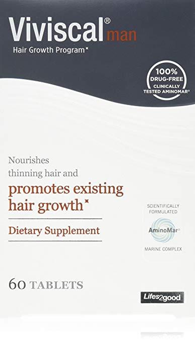 Viviscal MAN Hair Growth Supplement, 60 Tablets (NO BOX)