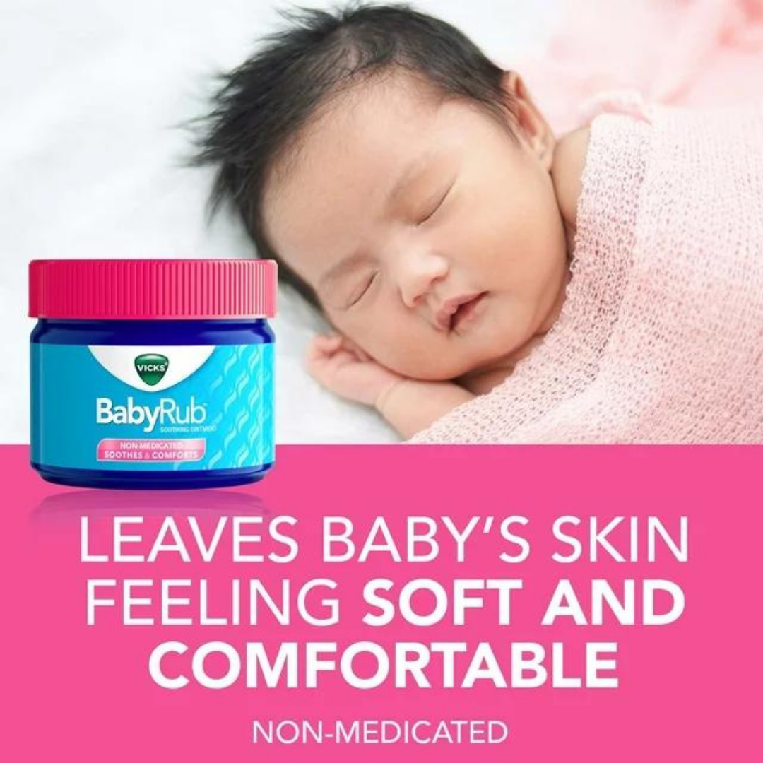 Vicks BabyRub Ointment Non-Medicated Soothes & Comforts (1.76 oz / 50g)