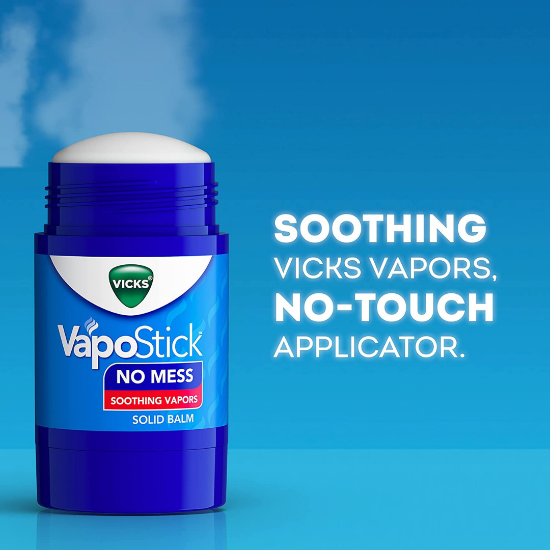 Vicks Vapo Stick Non-Medicated Soothing Vapors No Mess Solid Balm - 35g