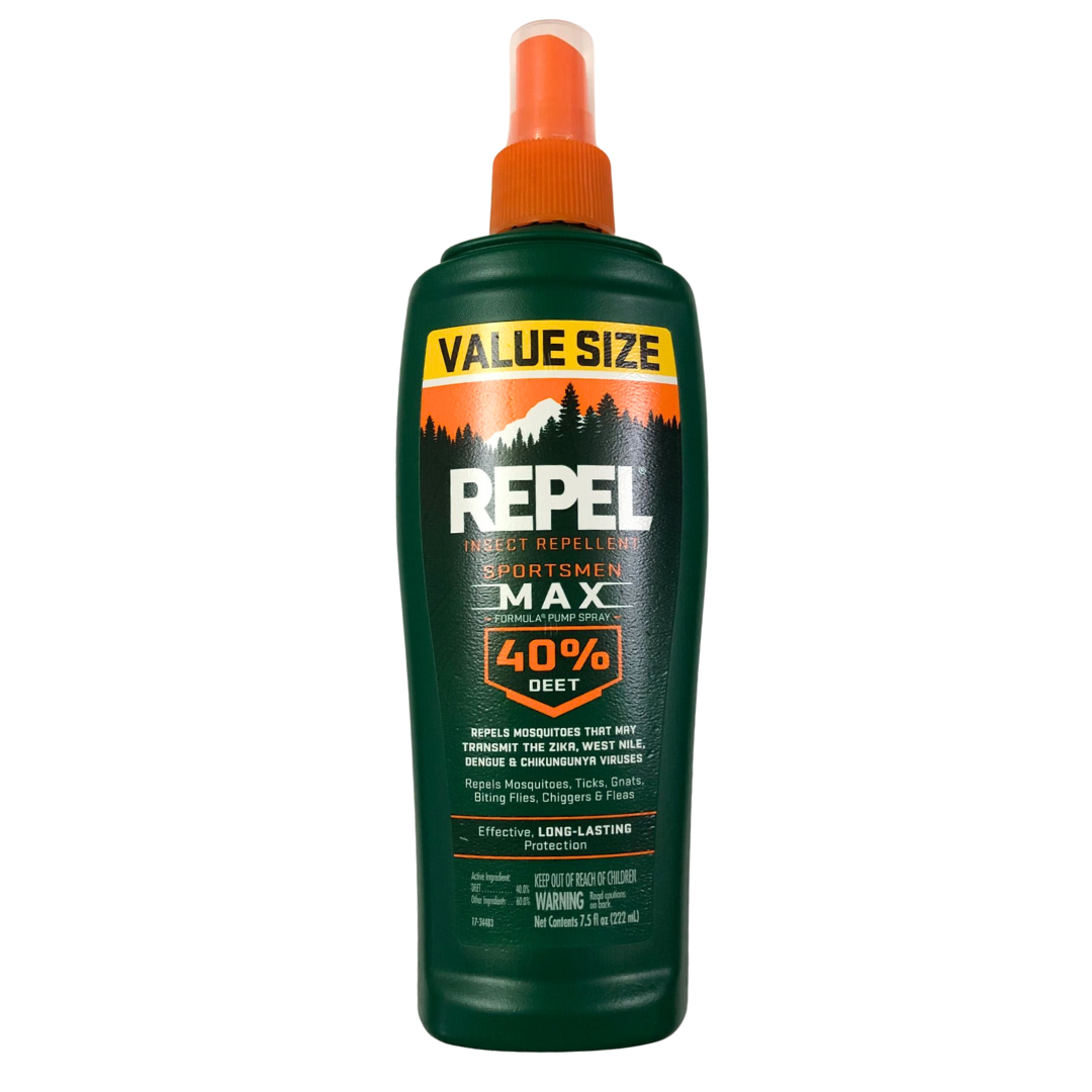 Repel Insect Repellent Sportsmen Max Formula Spray Pump 40% DEET, 222 ml / 7.5 oz