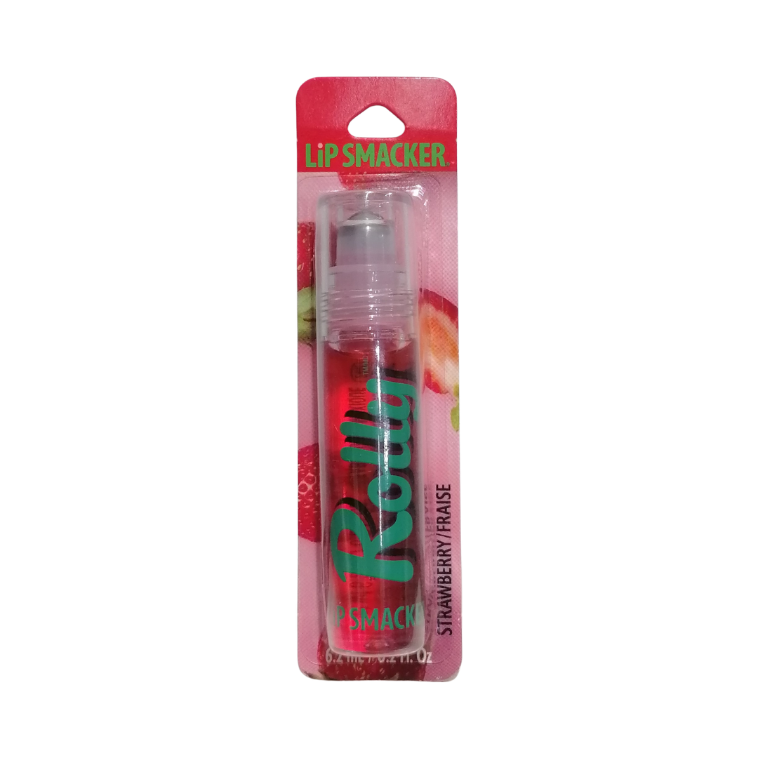 Lip Smacker Rolly Strawberry Lip Gloss, 6.2 ml / 0.2 oz