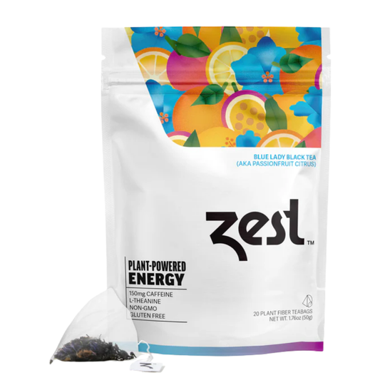 Zest Blue Lady Passionfruit Citrus Black Tea, 20 Teabags